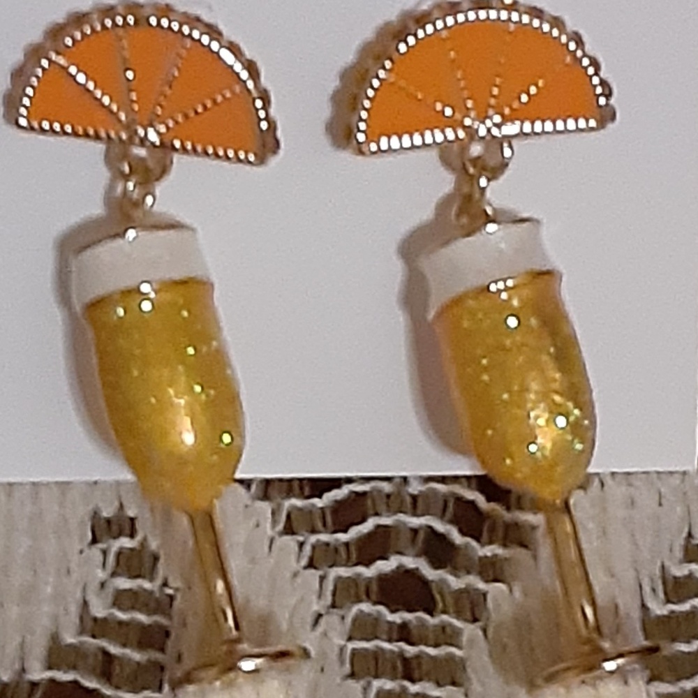 Betsey Johnson Mimosa Drop Earrings - Picture 3 of 3